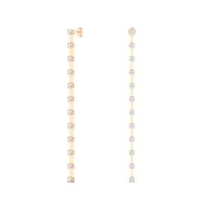 Mini Orbit Diamond Drop Earrings