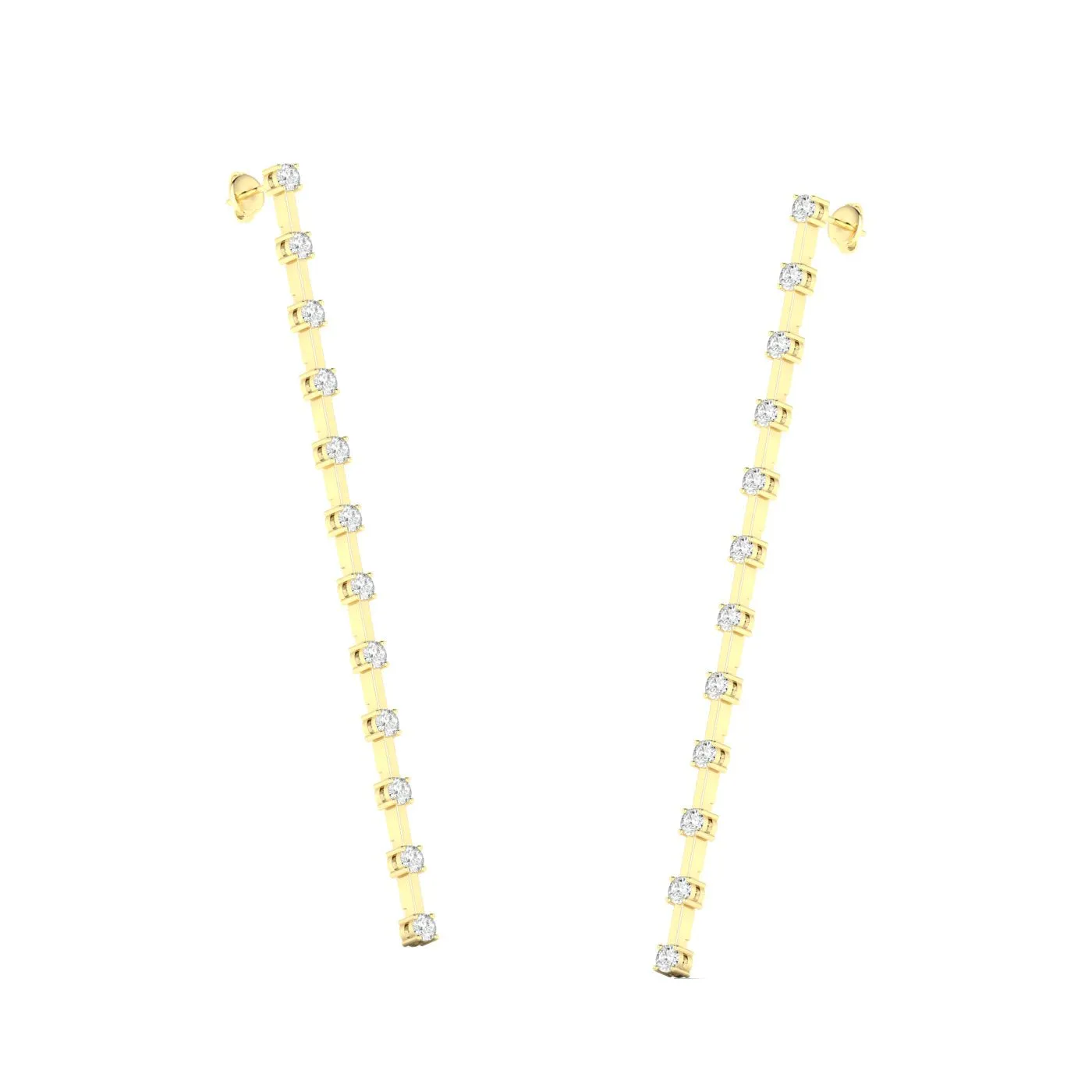 Mini Orbit Diamond Drop Earrings