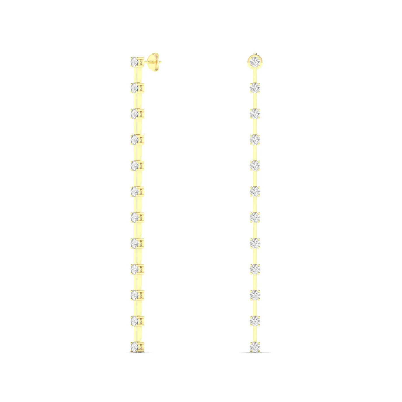 Mini Orbit Diamond Drop Earrings