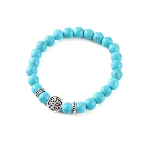 Mystic Ireland Turquoise Semi Precious Stone Celtic Energy Bracelet