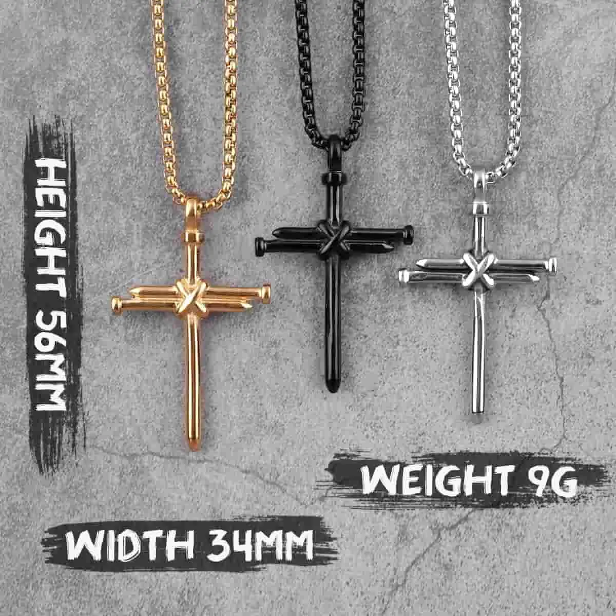 Nails Cross Necklace