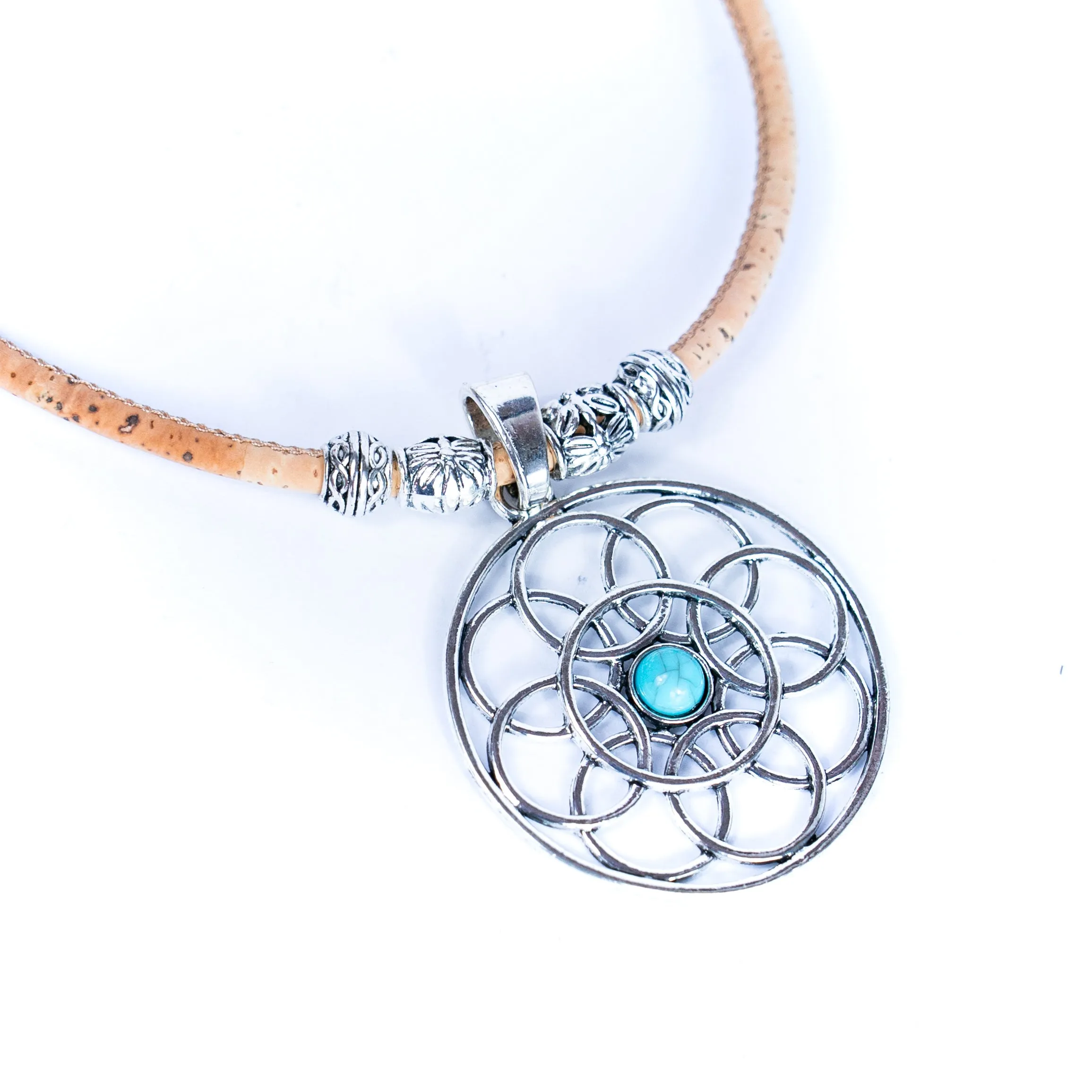 Natural Cork Statement Necklace