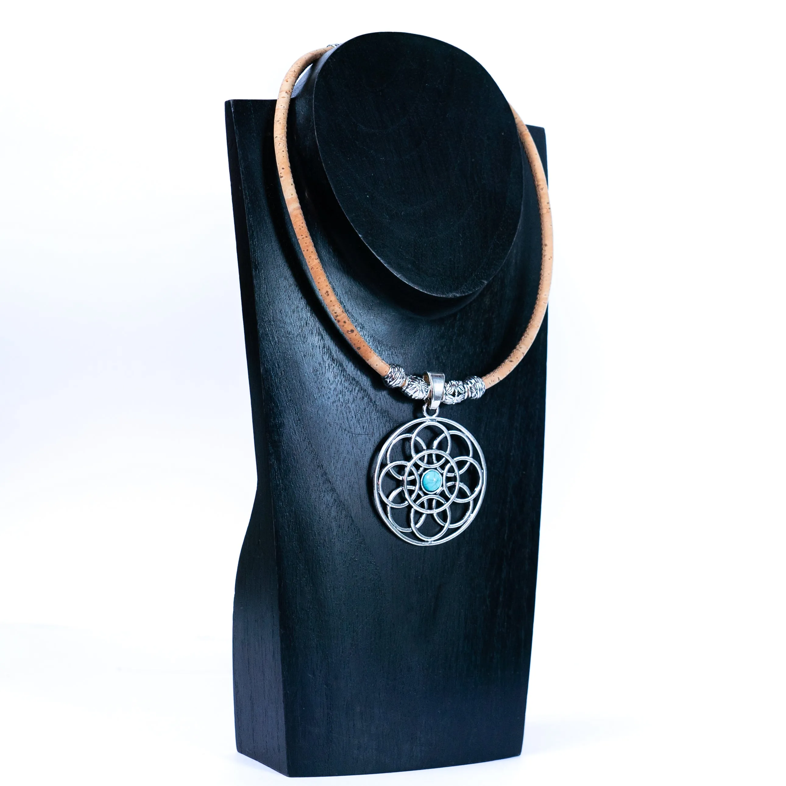 Natural Cork Statement Necklace