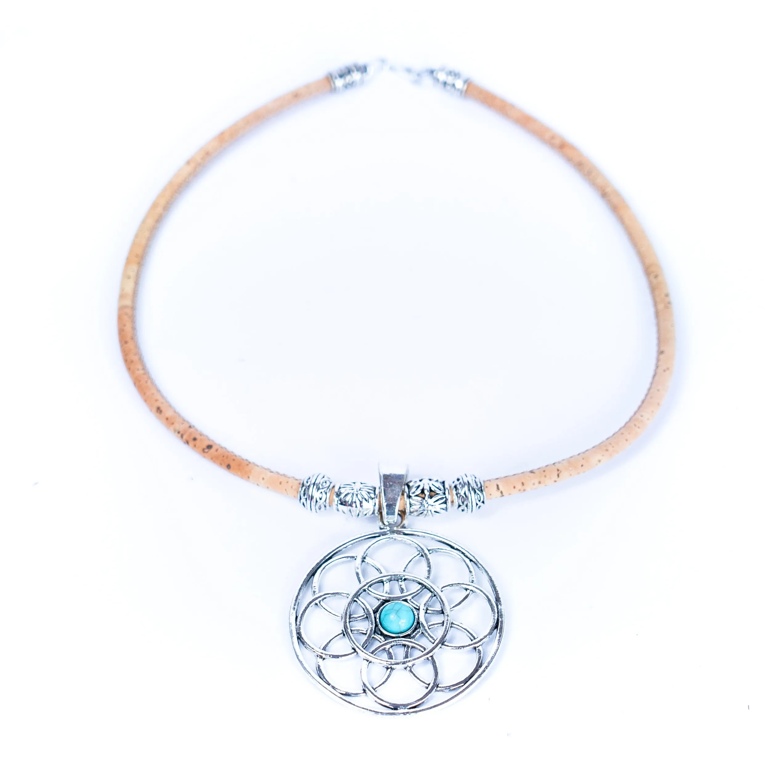 Natural Cork Statement Necklace