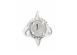 Old coin pendant with the 10 Sheqel coin of Israel one of a kind piece handemade boho stayle