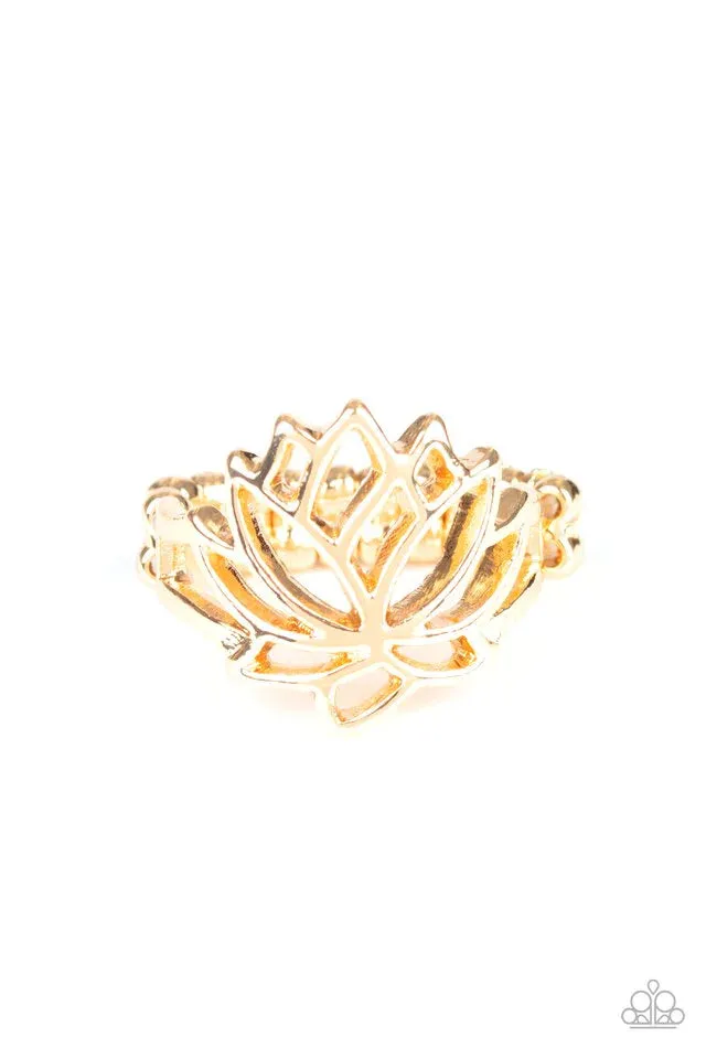Paparazzi Ring ~ Lotus Lover - Gold
