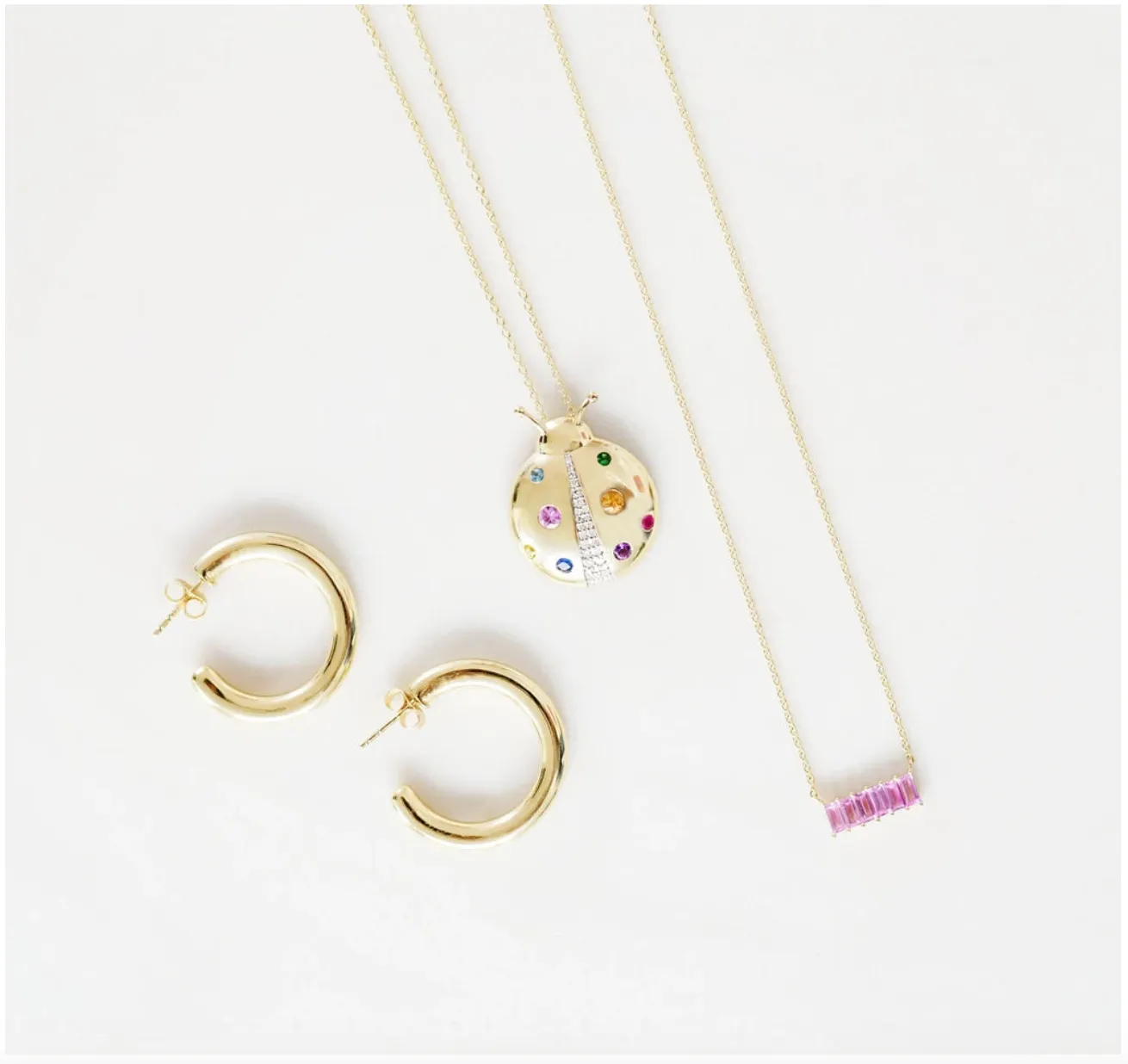 Party Hoops 14K Yellow Gold