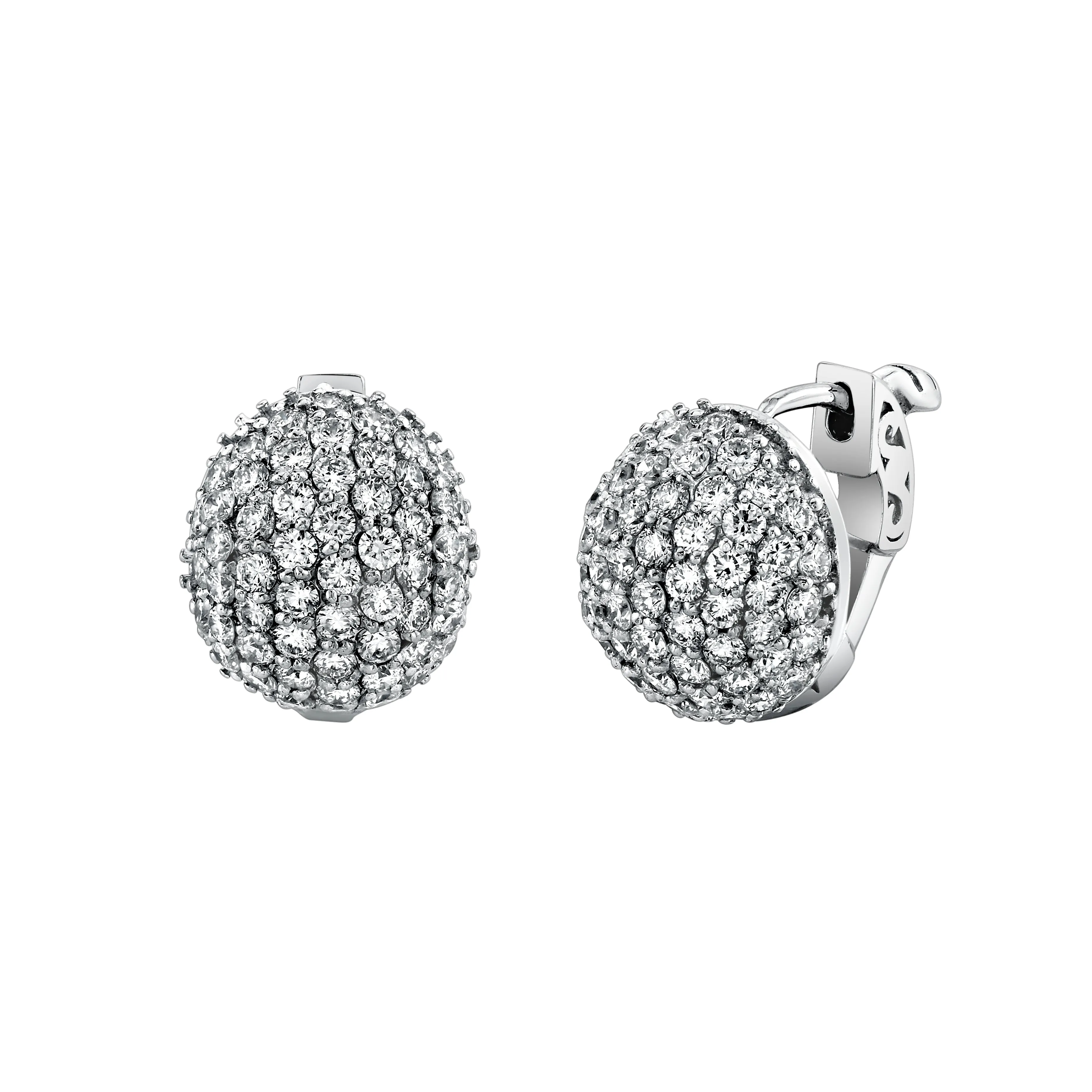 Pavé Dome Huggies