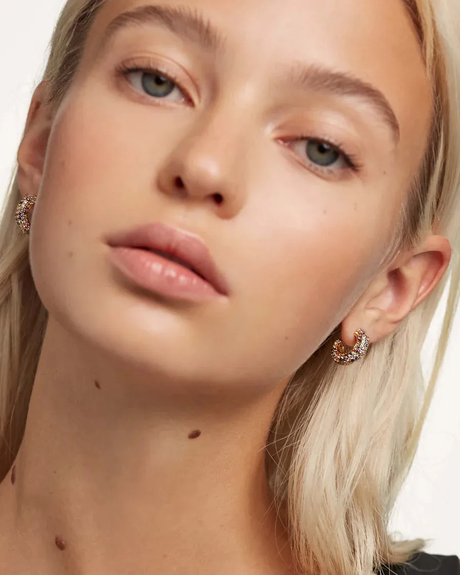 Pdpaola Tiger Earrings in Gold