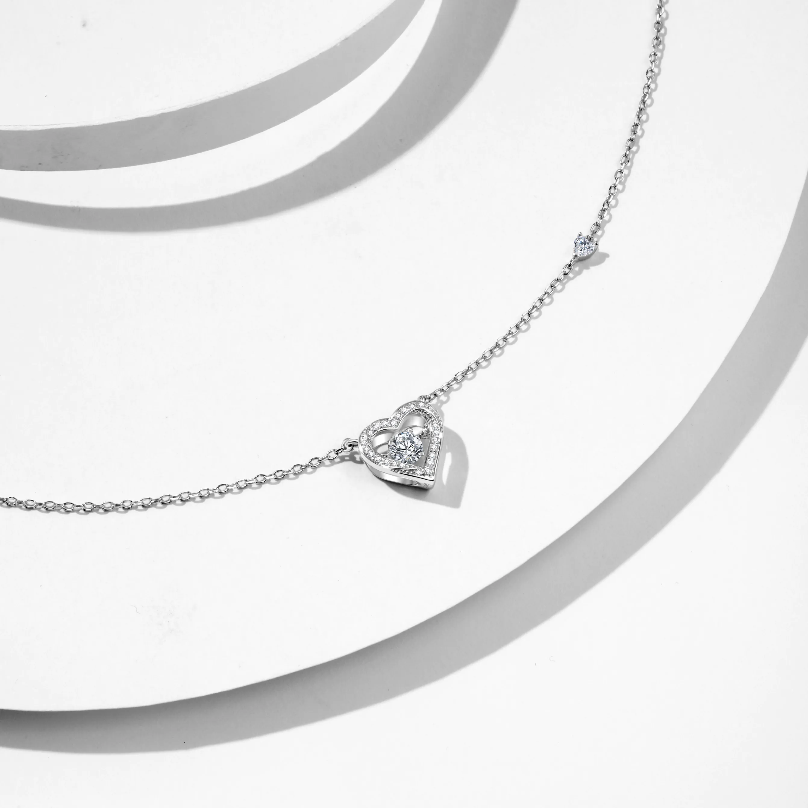 "Passionate Pulse" Sterling Silver Necklace