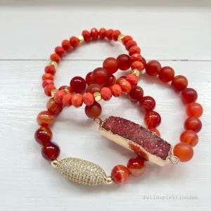 ‘Red Oak’ Bracelet Set