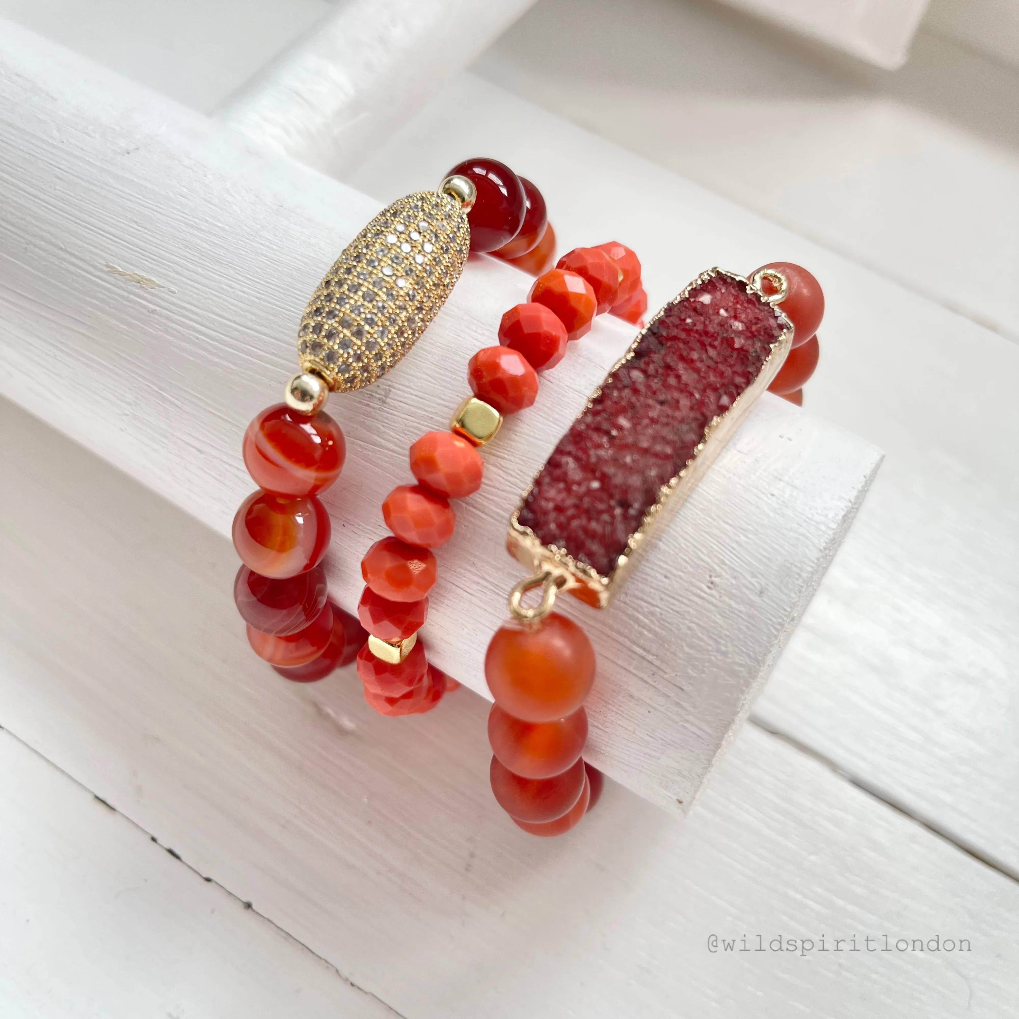 ‘Red Oak’ Bracelet Set