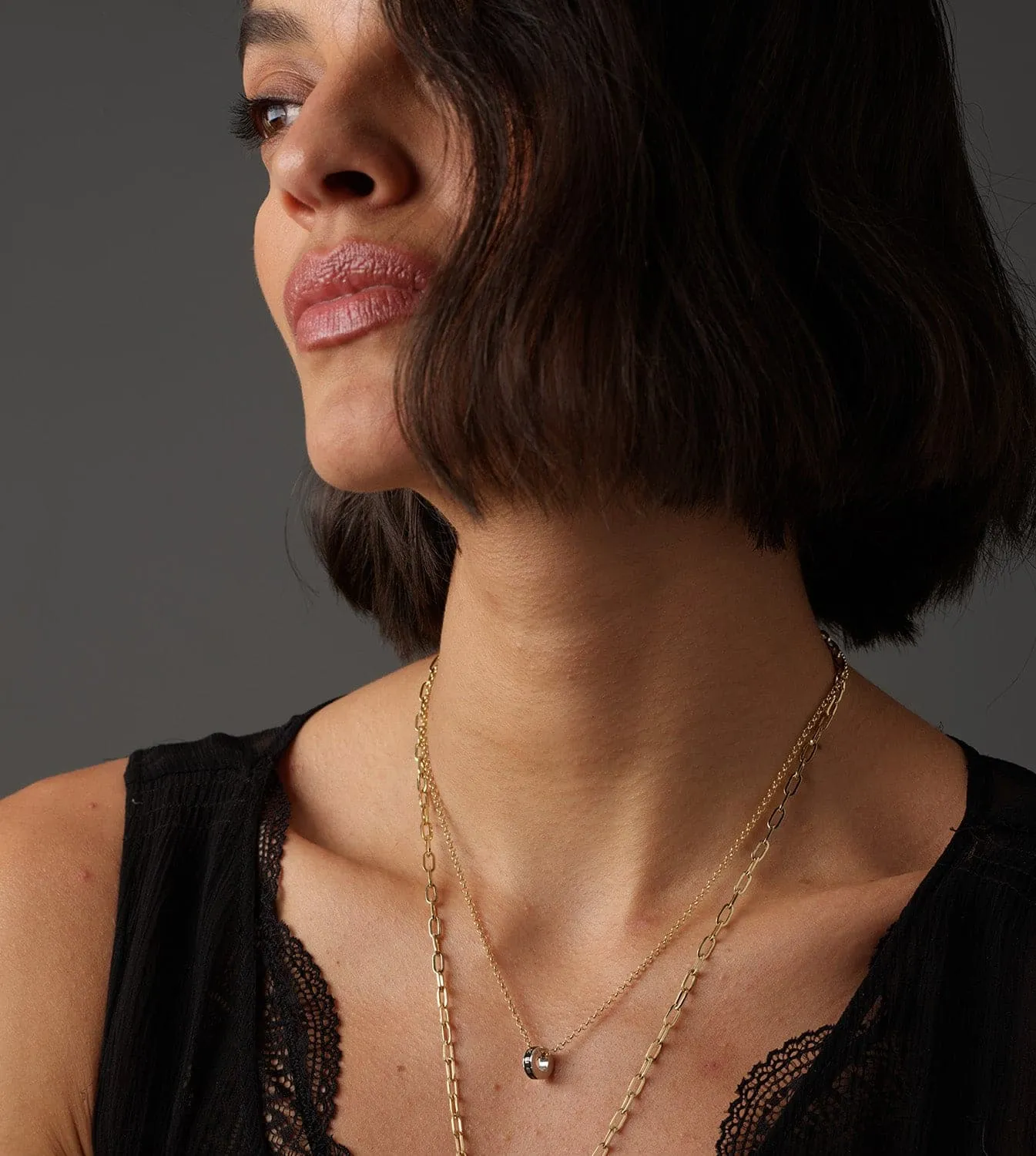 Resilience : Heart Beat Fine Belcher Chain Necklace