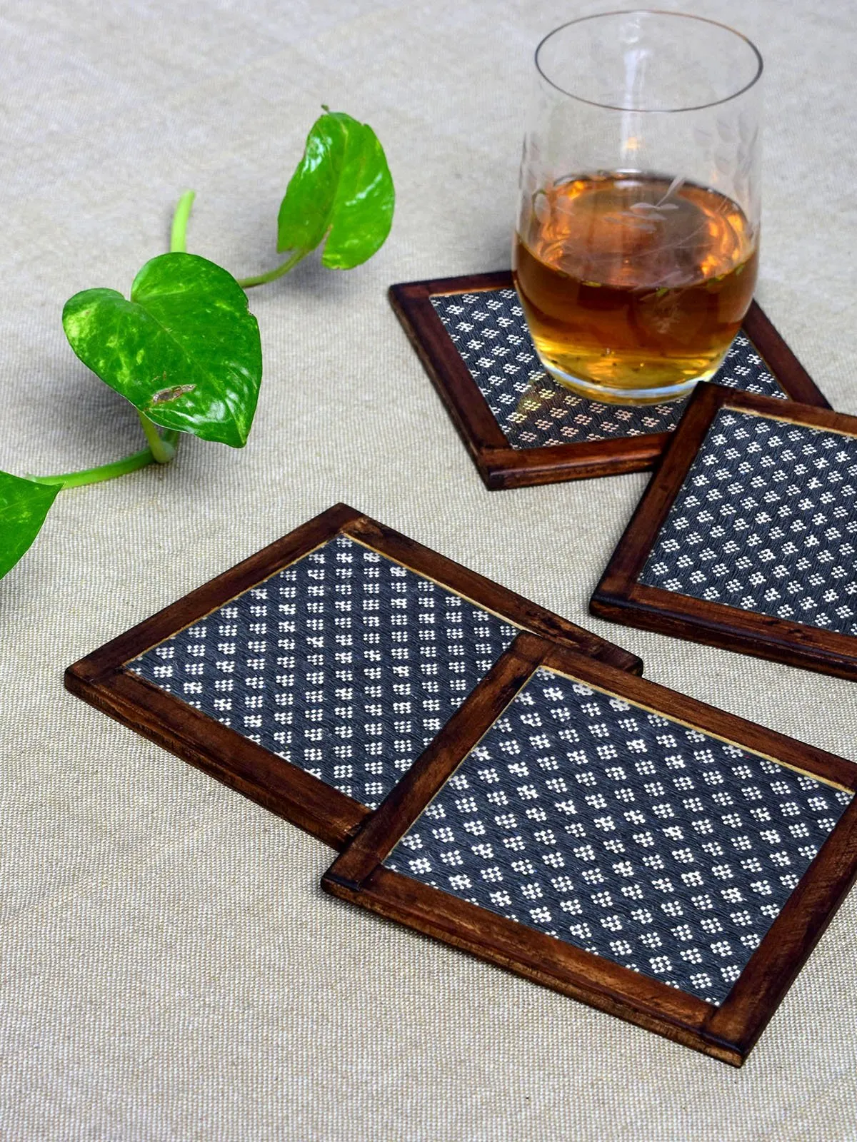 Sapphire Breeze Cotton  Coaster