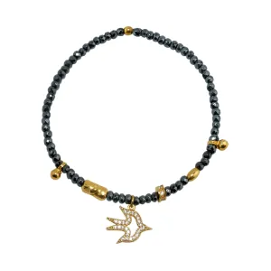 Semi-Precious Small Stones Bird Bracelet