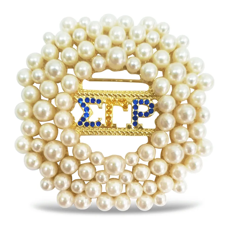 Sigma Gamma Rho Pearl Brooch