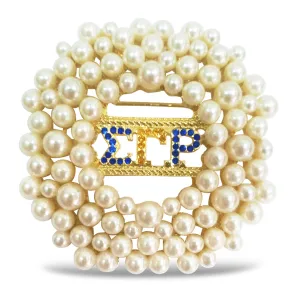 Sigma Gamma Rho Pearl Brooch