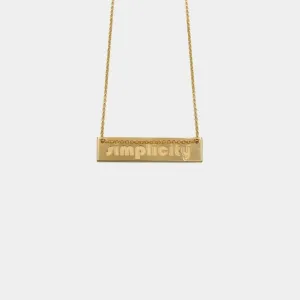 Simplicity - necklace - gold plated
