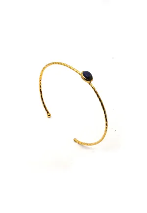 Single Stone Gold Plated Bracelet