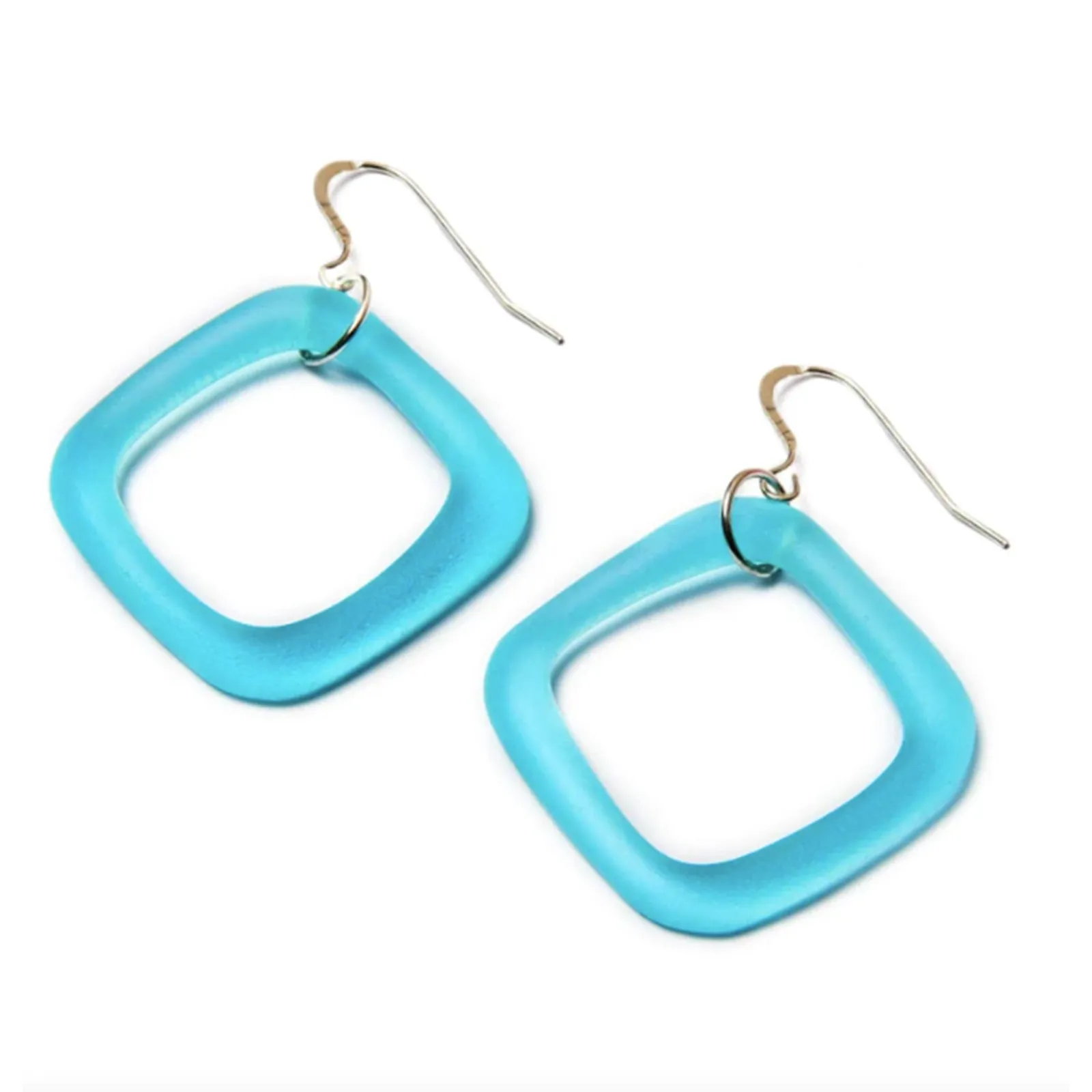 Smart Glass Simple Gin Earrings (Silver)