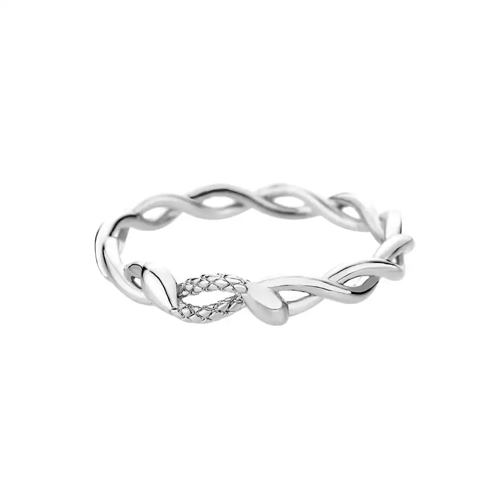 Stainless Steel Heart Rings for Women Vintage Gold Twist Barbed Wire Aesthetic Jewelry Gifts