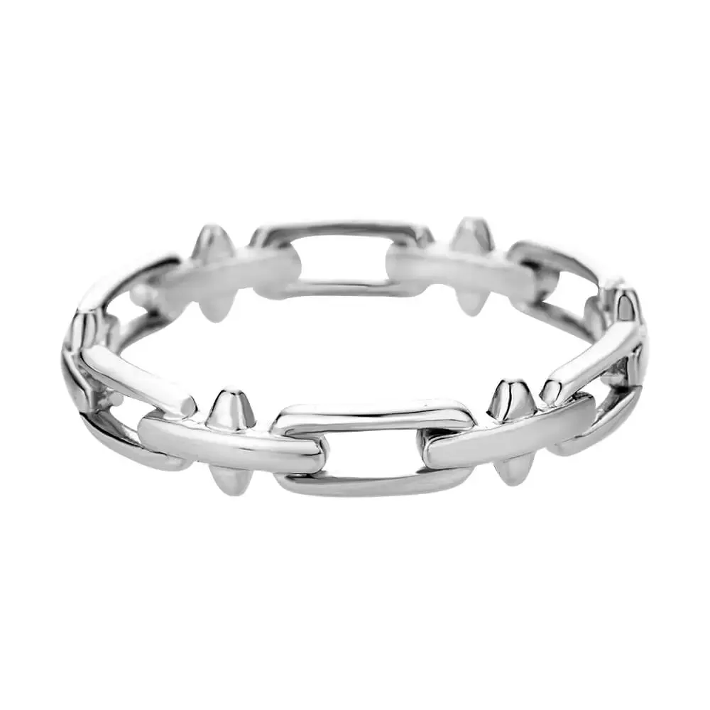 Stainless Steel Heart Rings for Women Vintage Gold Twist Barbed Wire Aesthetic Jewelry Gifts