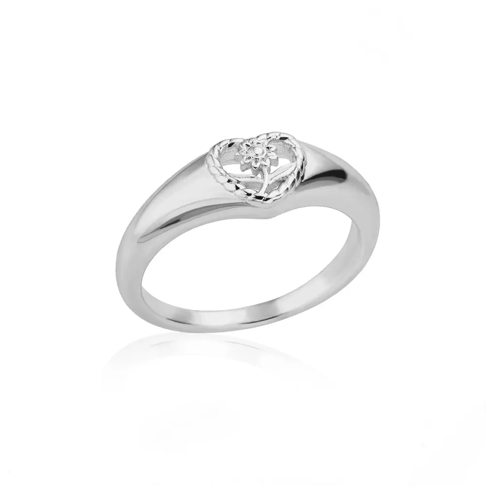 Stainless Steel Heart Rings for Women Vintage Gold Twist Barbed Wire Aesthetic Jewelry Gifts