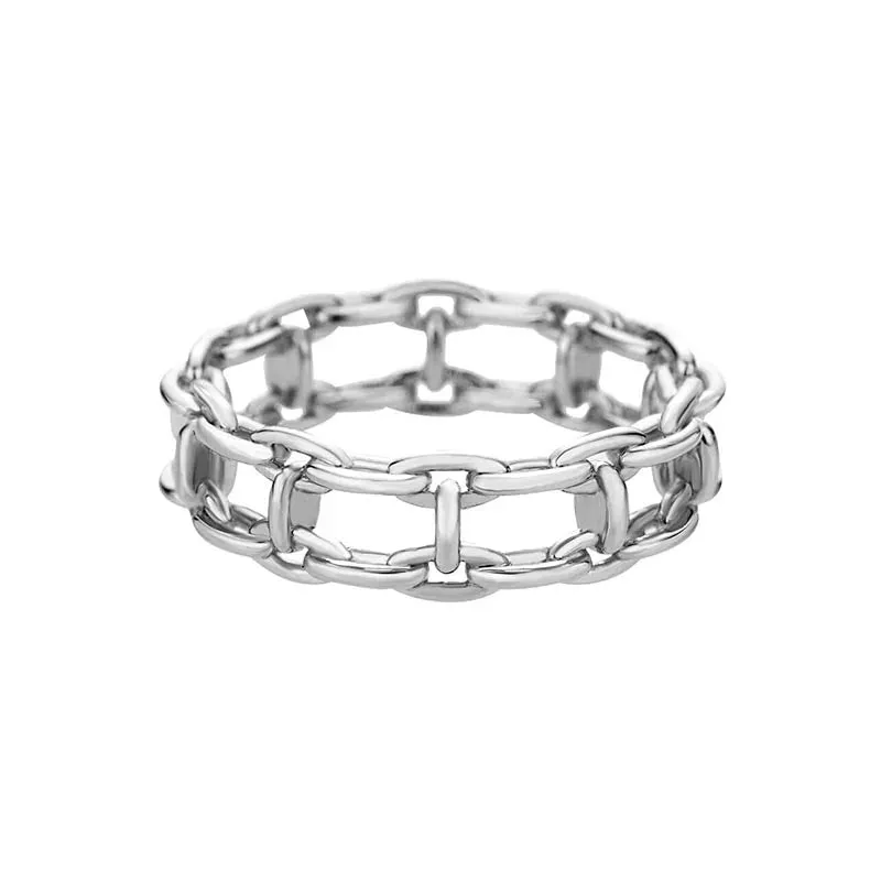 Stainless Steel Heart Rings for Women Vintage Gold Twist Barbed Wire Aesthetic Jewelry Gifts