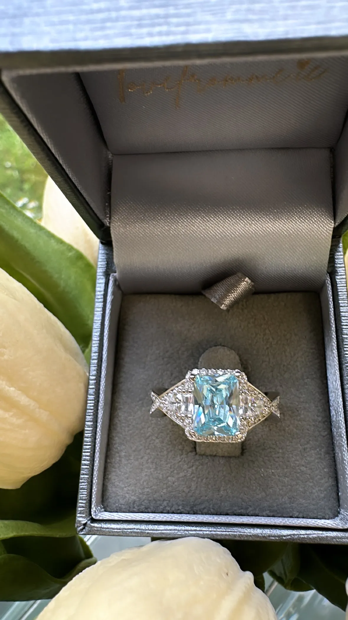 Sterling Silver  Blue Topaz Ring