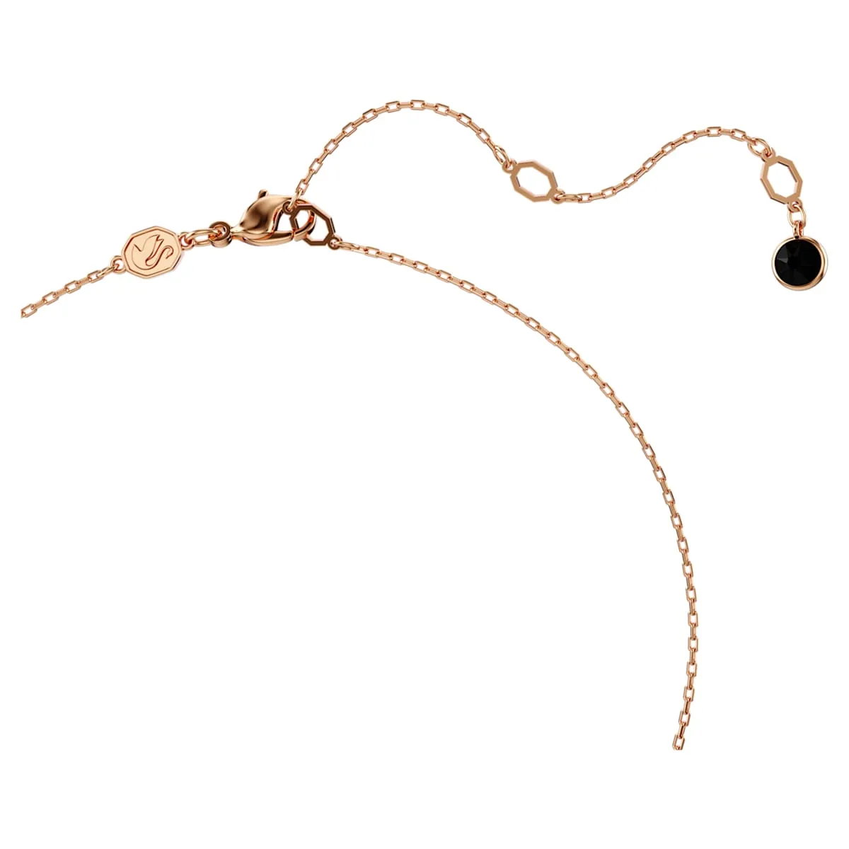 Swarovski Black Swan Drop Rosegold XS Pendant