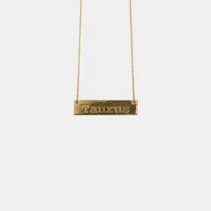 Taurus - necklace - gold plated