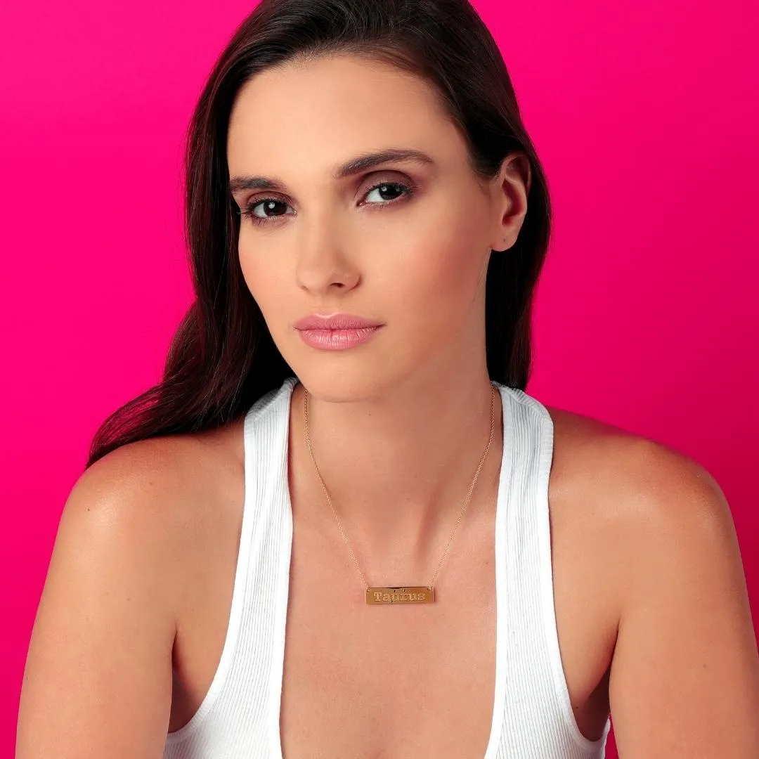 Taurus - necklace - gold plated