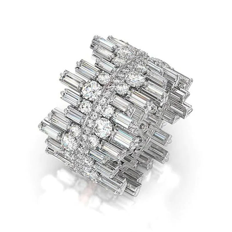 Timeless Luxurious Zircon Bejeweled Ring