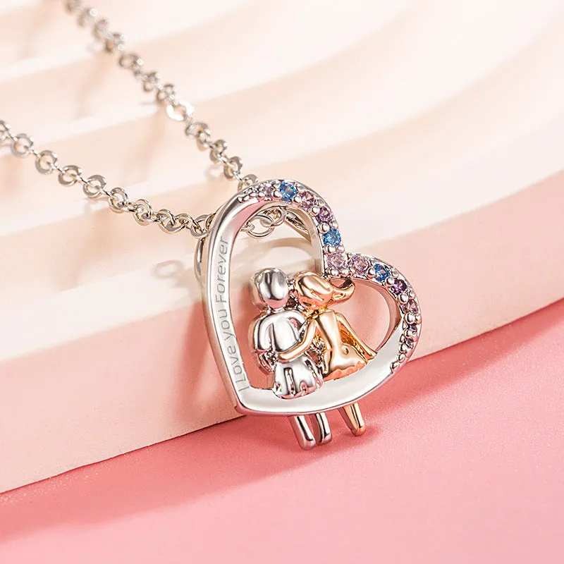Wholesale Fashion Creative Love Exquisite Simple Necklace