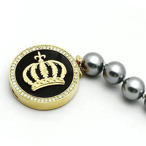 Women's Bracelets - LO2649 - Gold Brass Bracelet with