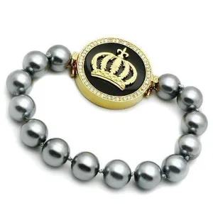 Women's Bracelets - LO2649 - Gold Brass Bracelet with